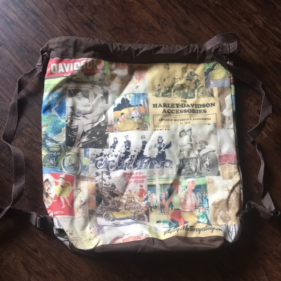 HarleyDavidson Bags Harley Davidson Canvas Drawstring Tote